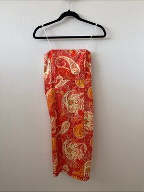 Moda International Paisley Strapless Dress